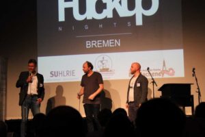 FuckUp Nights Bremen, Jan van Hasselt stellt sich den Fragen